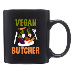 vegan chef mug, vegan chef gift, vegan mug