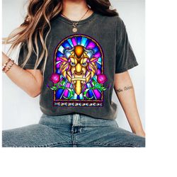 disney beauty and the beast stained glass window t-shirt, disneyland family matching shirt, magic kingdom shirt, disney