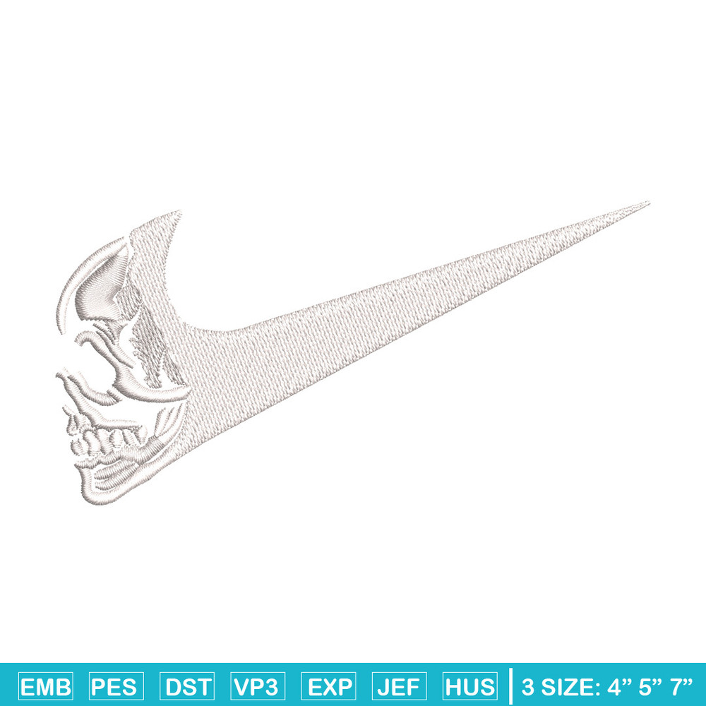 Nike horror embroidery design, Horror embroidery, Nike design, Embroidery shirt, Embroidery file, Digital download.jpg