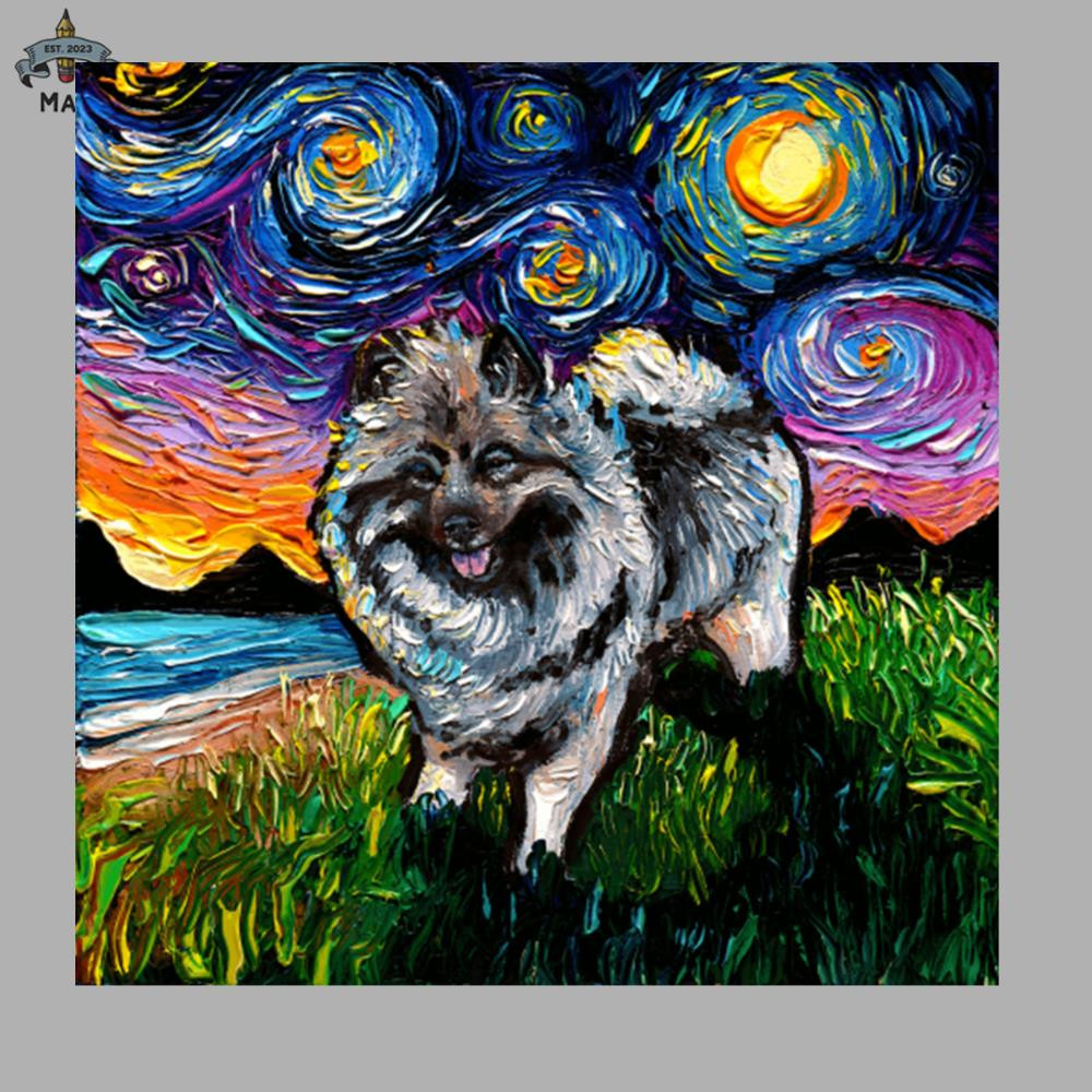 ML0607932-Keeshond Night Sublimation PNG Download.jpg