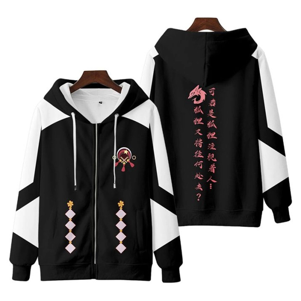Yae Miko Genshin Impact All Over Print 3D Hoodie Zip Hoodie, Yae Miko Genshin Impact 3D Hoodie Zip Hoodie Fleece Hoodie