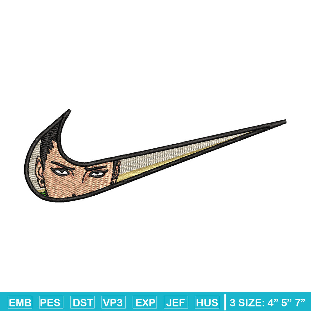 Nike shikamaru embroidery design, Naruto embroidery, Nike design, Embroidery shirt, Embroidery file, Digital download.jpg