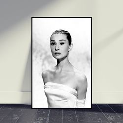 audrey hepburn character poster wall decor, living room decor, home decor, posters print, art poster for gift