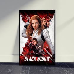 black widow movie poster print, wall art, room decor, home decor, art poster for gift, living room decor