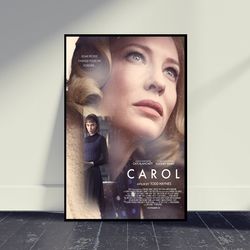 carol movie poster, wall art, room decor, home decor, art poster for gift, living room decor, vintage film art