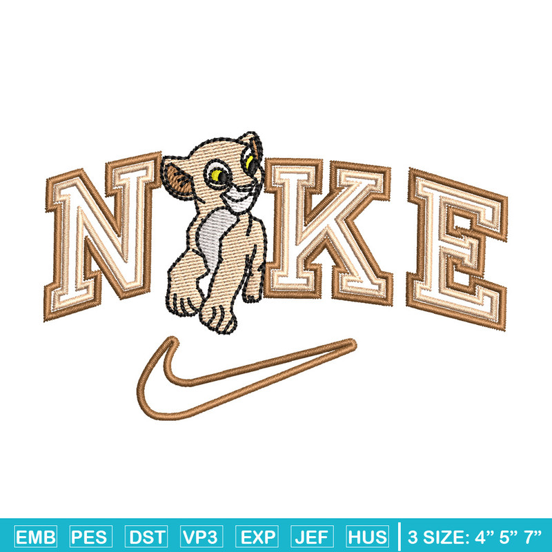 Nike tiger embroidery design, Lion king embroidery, Nike design,Embroidery file,Embroidery shirt,Digital download.jpg