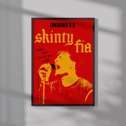 fontaines dc poster  music poster  wall art  wall decor