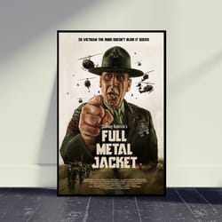 full metal jacket movie poster movie print, wall art, room decor, home decor, art poster for gift, vintage movie poster