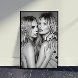kate moss music poster wall art, room decor, home decor, art poster for gift