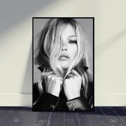 kate moss music poster, living room decor, home decor, art music poster for gift, wall art