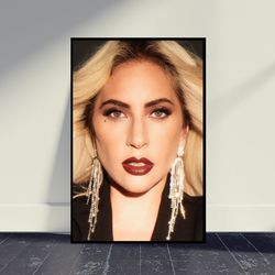 lady gaga music poster wall art, living room decor, home decor, art poster for gift, wall decor