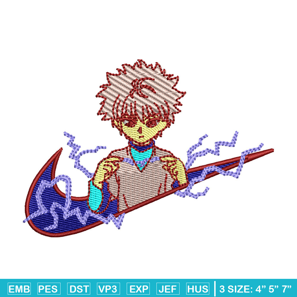 Nike x killua embroidery design, Hxh embroidery, Nike design, Embroidery shirt, Embroidery file, Digital download.jpg