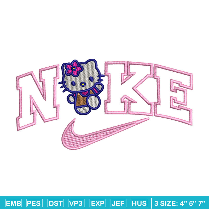 Nike x kitty embroidery design, Hello kitty embroidery, Nike design, Embroidery shirt, Embroidery file, Digital download.jpg