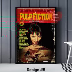 pulp fiction 1994 movie poster movie print, wall art, room decor, home decor, art poster for gift, room decor.jpg
