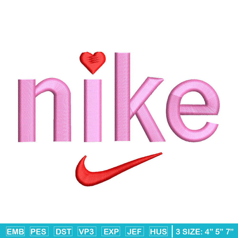 Nike x pink embroidery design, Nike embroidery, Nike design, Embroidery shirt, Embroidery file, Digital download.jpg