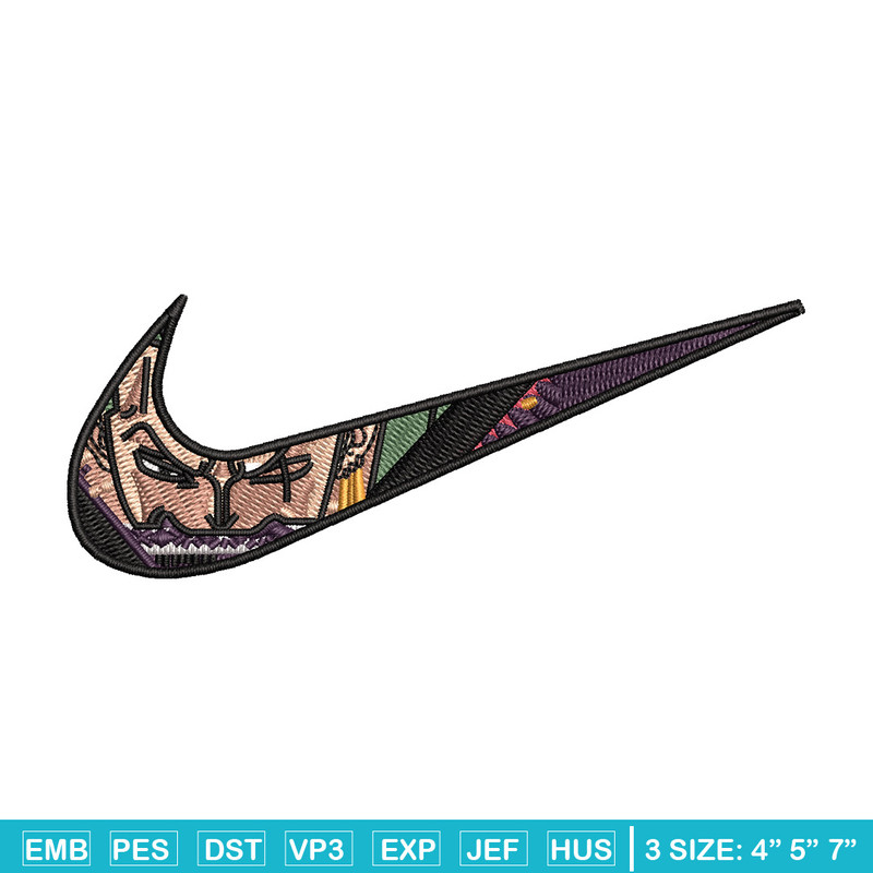 Nike x zoro embroidery design, One piece embroidery, Nike design, Embroidery shirt, Embroidery file, Digital download.jpg