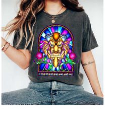 disney beauty and the beast stained glass window t-shirt, disneyland family matching shirt, magic kingdom shirt, disney