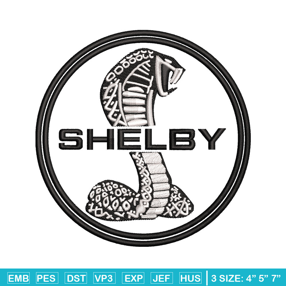 Shelby circle embroidery design, Logo embroidery, Emb design, Embroidery shirt, Embroidery file, Digital download.jpg