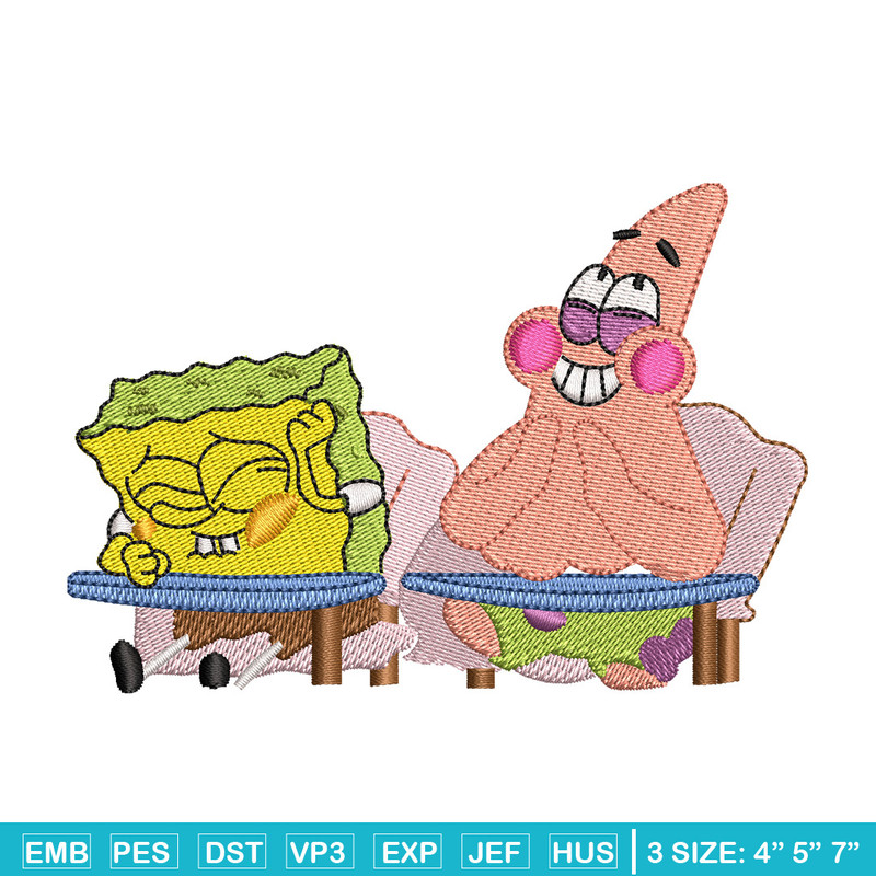 Spongebob funny embroidery design, Spongebob embroidery, Embroidery file, Embroidery shirt, Emb design, Digital download.jpg
