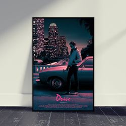 Drive Movie Poster Wall Art, Room Decor, Home Decor, Art Poster For Gift, Vintage Movie Poster, Movie Print
