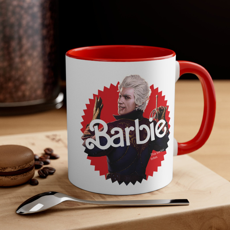 Astarion Barbie Baldurs Gate 3 mug, Baldur's Gate 3 mug, Video Game mug, Outdoor Adventure mug, Game mug for Kids - 1.jpg