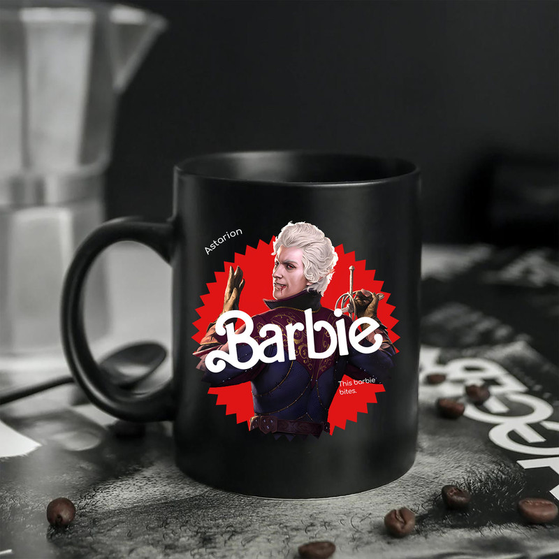 Astarion Barbie Baldurs Gate 3 mug, Baldur's Gate 3 mug, Video Game mug, Outdoor Adventure mug, Game mug for Kids - 4.jpg