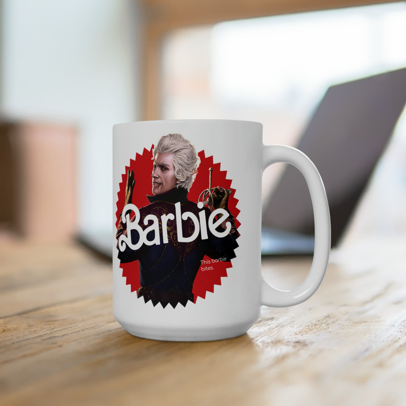 Astarion Barbie Baldurs Gate 3 mug, Baldur's Gate 3 mug, Video Game mug, Outdoor Adventure mug, Game mug for Kids - 7.jpg
