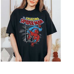 marvel the amazing spider-man vintage comic poster shirt, disneyland family matching shirt, magic kingdom tee, wdw epcot