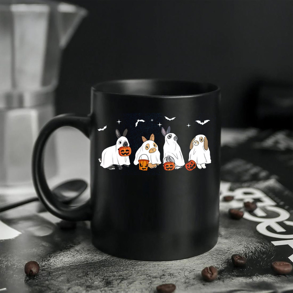 Cute Bunny Mug, Ghost Bunny Mug, Halloween Mug, Ghost Mug, Bunny Lover Mug, Funny Halloween Mug, Halloween Mug - 1.jpg