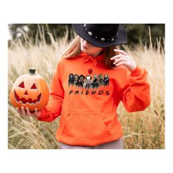friends halloween sweatshirt, halloween hoodie, halloween horror movie killers sweater, scary friends shir, scary hallow