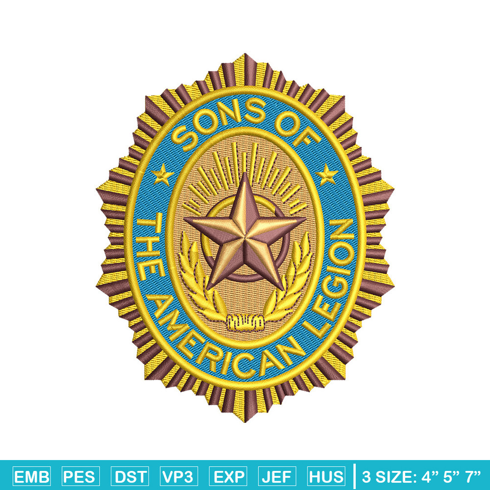 The american legion embroidery design, Logo embroidery, Emb design, Embroidery shirt, Embroidery file, Digital download.jpg