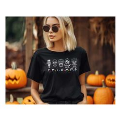 friends killer halloween shirt, halloween shirt, halloween horror movie killers shirt, scary friends shirt, halloween fa