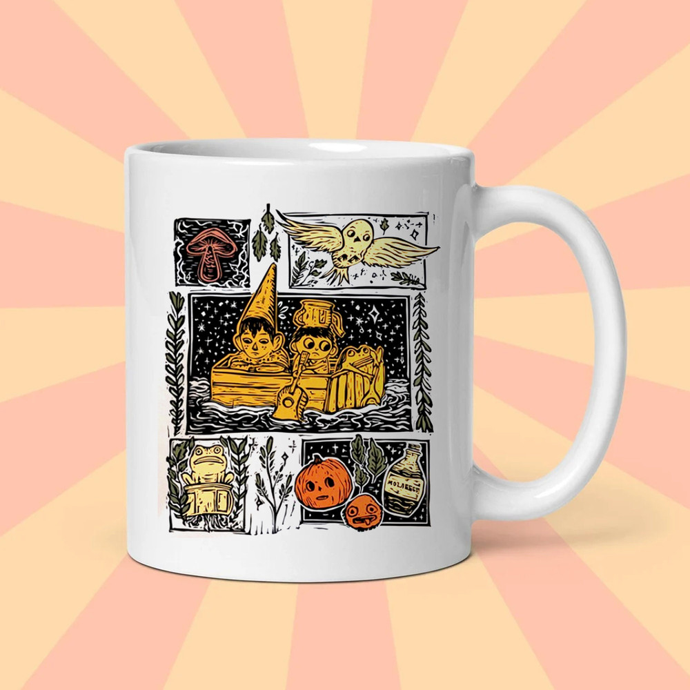 Retro Harvest Festival Pottsfield Mug, Halloween Mug, Over The Garden Wall Pottsfield Pumpkin, I smell children Pottsfield Harvest, I smell - 1.jpg