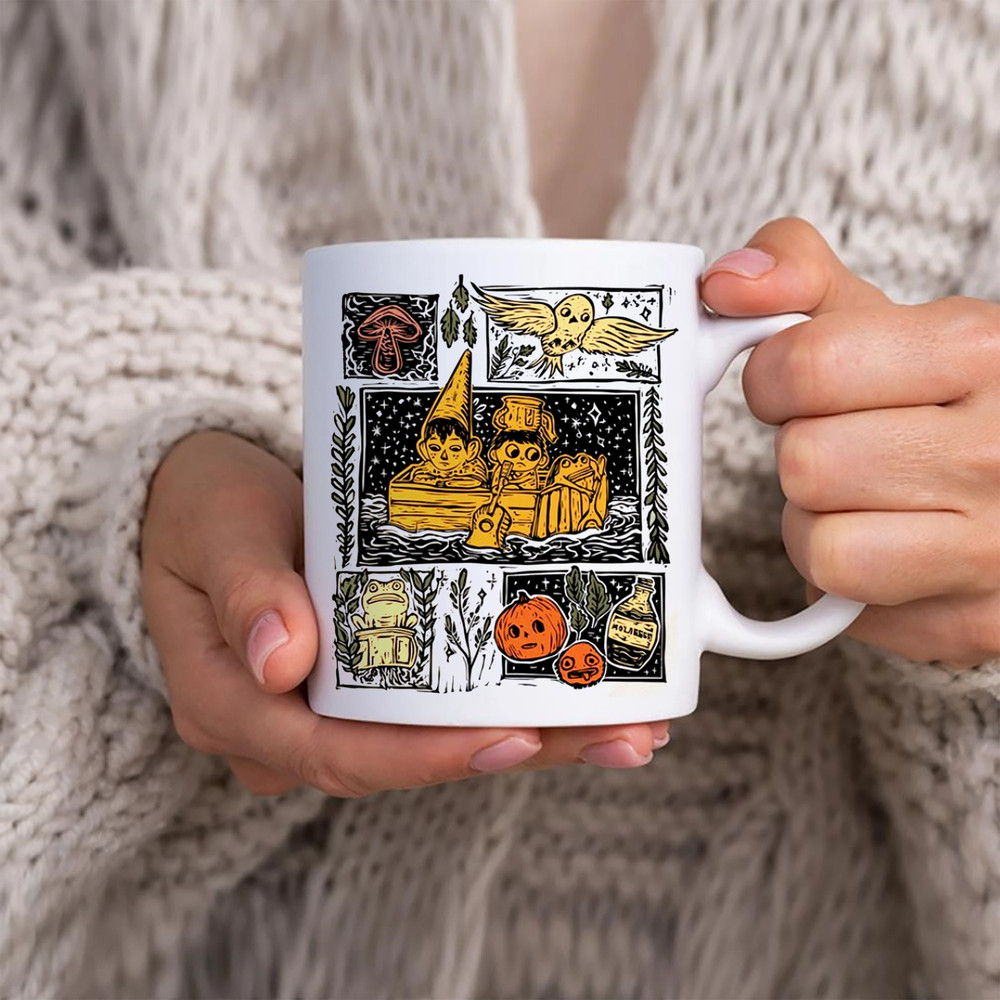 Retro Harvest Festival Pottsfield Mug, Halloween Mug, Over The Garden Wall Pottsfield Pumpkin, I smell children Pottsfield Harvest, I smell - 2.jpg