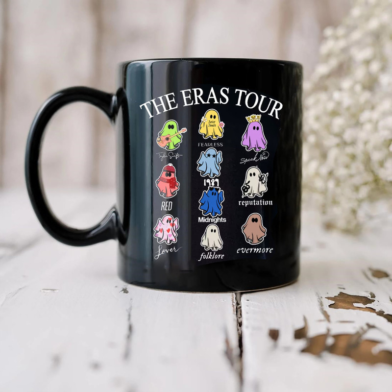 Vintage The Eras Tour Ghost Mug, TS Eras Tour Ghost Mug, TS Ghost Eras tour Mug, TS Ghost Halloween Mug, Swiftie Fan Mug - 2.jpg