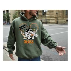 disney halloween 2023 sweatshirt, disney halloween matching hoodie, disney family shirt, mickey minnie and friends shirt
