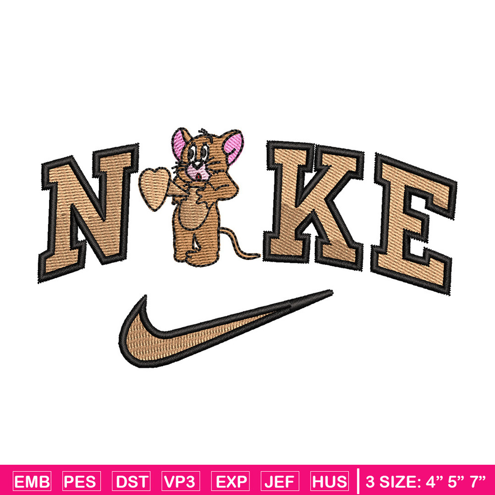 Nike jerry embroidery design, Jerry embroidery, Nike design, Embroidery shirt, Embroidery file, Digital download.jpg