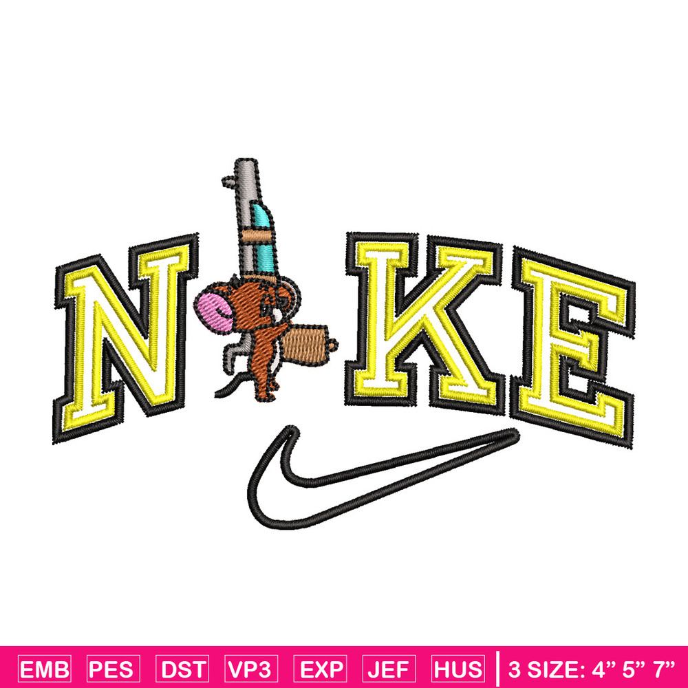 Nike jerry embroidery design, Tom jerry embroidery, Nike design, Embroidery shirt, Embroidery file,Digital download.jpg