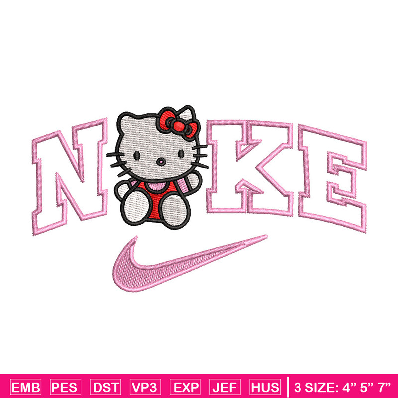 Nike kitty embroidery design, Kitty embroidery, Nike design, Embroidery shirt, Embroidery file, Digital download.jpg