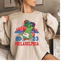 philadelphia phillies baseball dancing on our own shirt, vintage phillie phanatic cartoon sweatshirt, game day shirt,bas