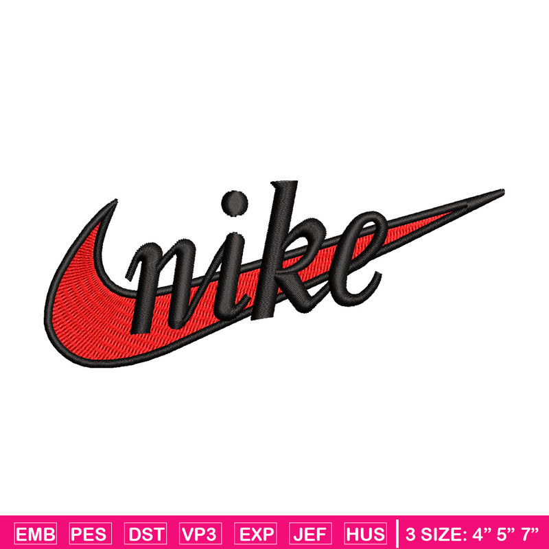 Nike red embroidery design, Nike embroidery, Nike design, Embroidery file,Embroidery shirt, Digital download.jpg