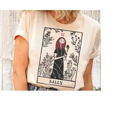 disney the nightmare before christmas  sally tarot card t-shirt, jack skellington halloween tee, disneyland halloween ma