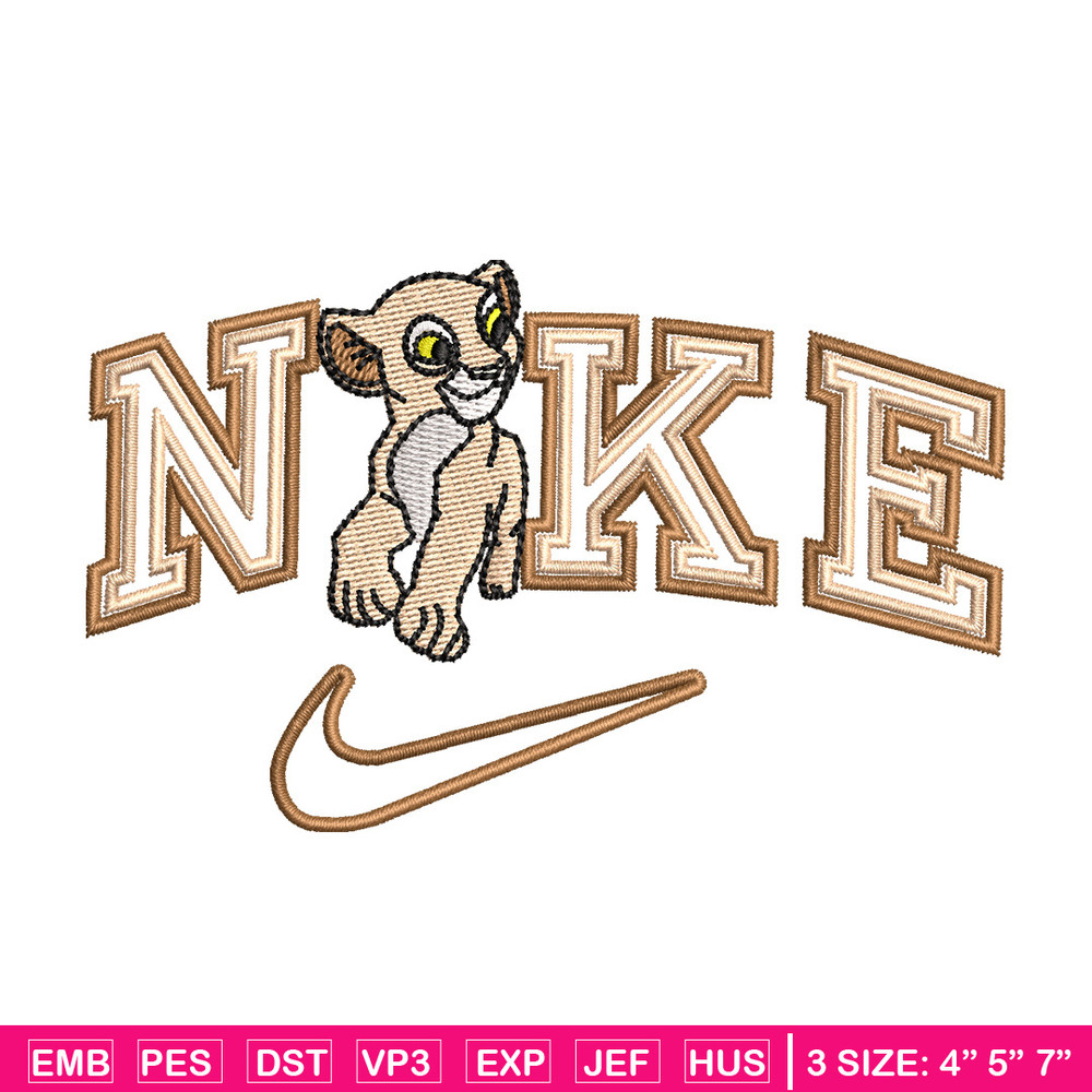 Nike tiger embroidery design, Lion king embroidery, Nike design,Embroidery file,Embroidery shirt,Digital download.jpg