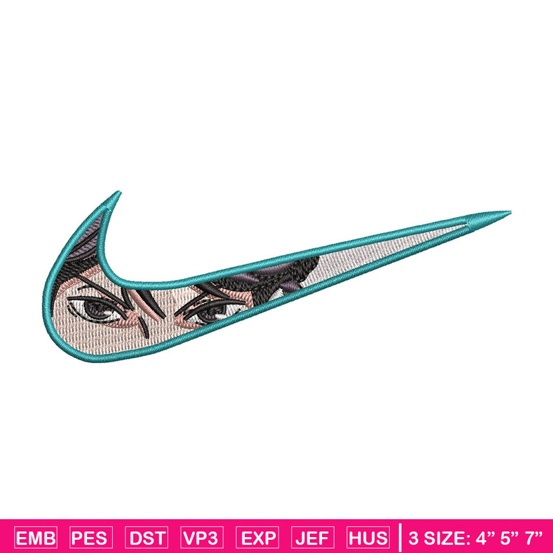 Nike x anime eyes embroidery design, Anime embroidery, Embroidery file,Embroidery shirt, Nike design,Digital download.jpg