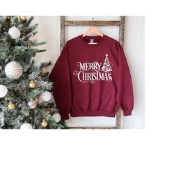 christmas sweatshirt, christmas holiday sweat, xmas vibes hoodie, christmas tree sweatshirt, christmas family sweater