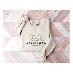 waymaker sweater, boho christian sweatshirt, bible verse shirt, religious sweater, blessed sweatshirt, religious shirt,