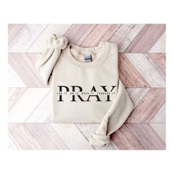 christian pray sweatshirt, women of the bible sweater, christian women sweater, prayer shirt, praying women crewneck, je