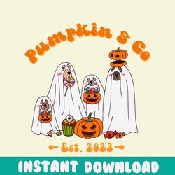 Pumpkin And Co Ghost Est 2023 SVG Cutting Digital File