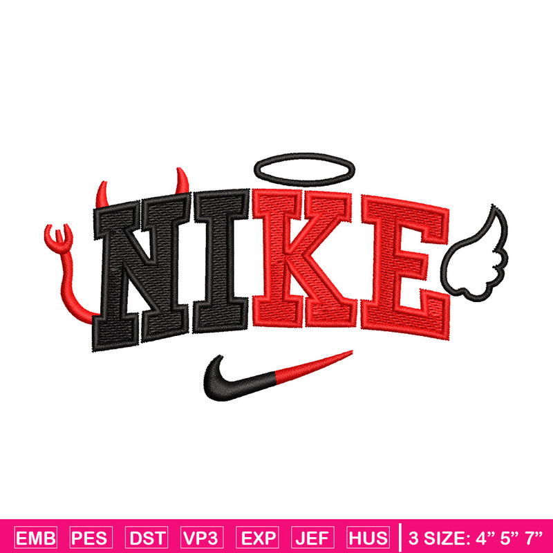 Nike x evil embroidery design, Evil embroidery, Nike design, Embroidery shirt, Embroidery file, Digital download.jpg