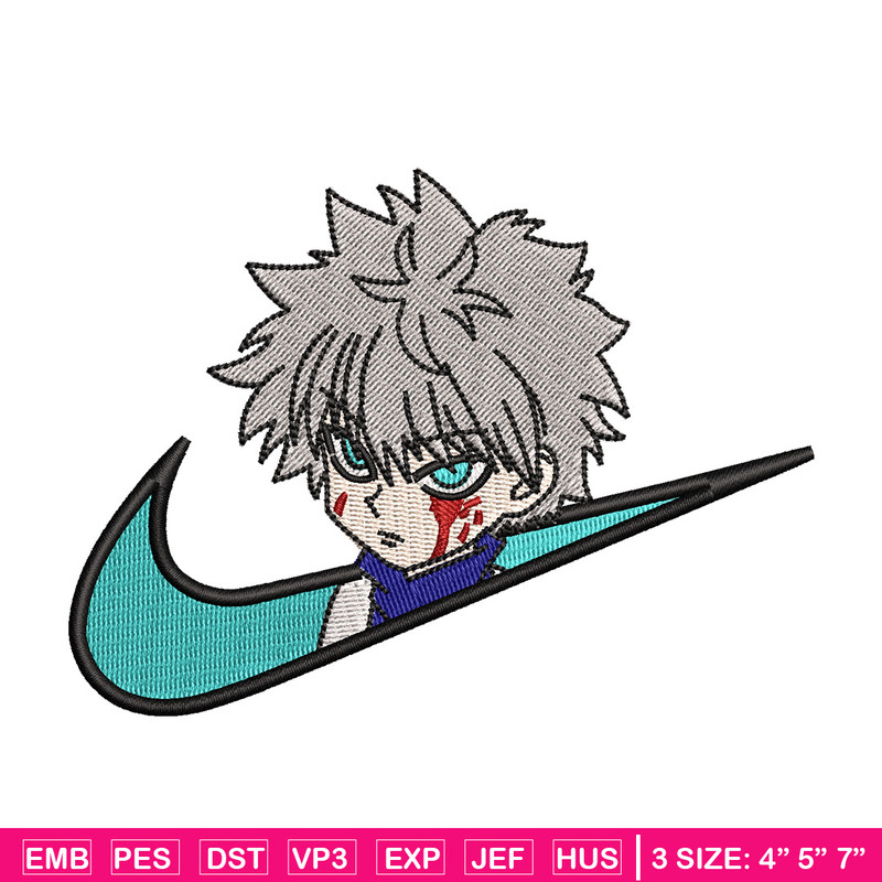 Nike x killua embroidery design, Hxh embroidery, Nike design, Embroidery shirt, Embroidery file,Digital download.jpg